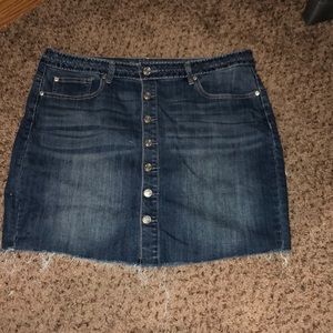 High waisted Denim skirt